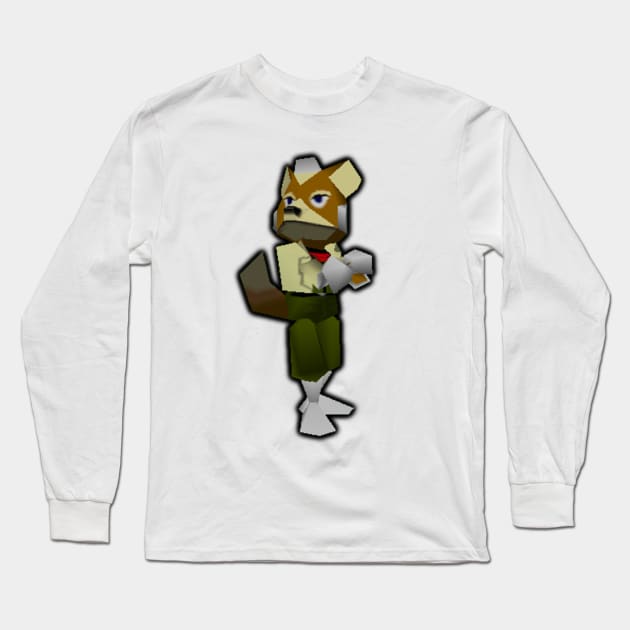 Fox Taunt Long Sleeve T-Shirt by dasit_mane